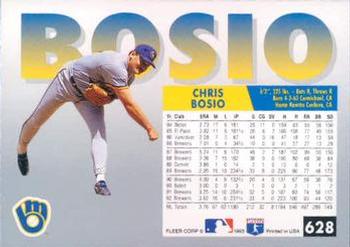 Chris Bosio  baseball card collectible - Main Image 2