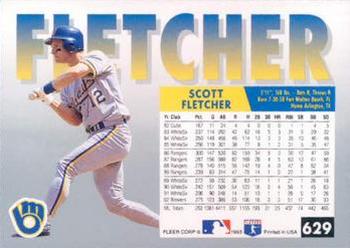 Scott Fletcher  baseball card collectible - Main Image 2