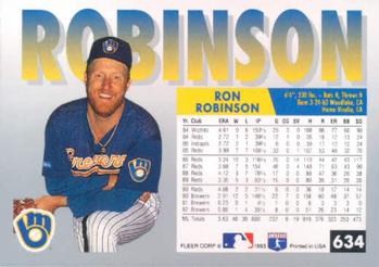 Ron Robinson  baseball card collectible - Main Image 2