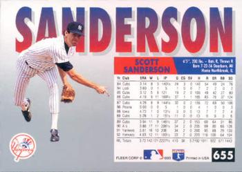 Scott Sanderson  baseball card collectible - Main Image 2