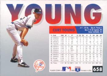 Curt Young  baseball card collectible - Main Image 2