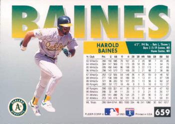 Harold Baines  baseball card collectible - Main Image 2