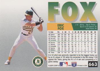 Eric Fox  baseball card collectible - Main Image 2