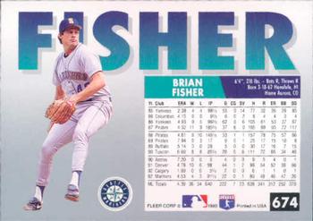 Brian Fisher  baseball card collectible - Main Image 2