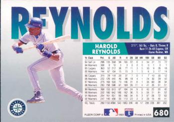 Harold Reynolds  baseball card collectible - Main Image 2
