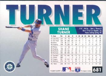 Shane Turner  baseball card collectible - Main Image 2
