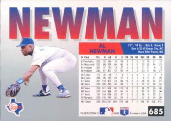 Al Newman  baseball card collectible - Main Image 2