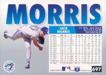 Jack Morris  baseball card collectible - Main Image 2