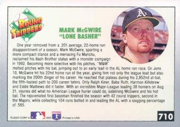 Mark McGwire  baseball card collectible - Main Image 2