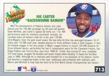 Joe Carter  baseball card collectible - Main Image 2