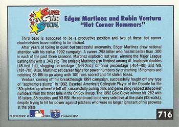 Hot Corner Hammers (Edgar Martinez / Robin Ventura)  baseball card collectible - Main Image 2