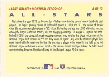 Larry Walker  baseball card collectible - Main Image 2