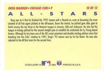 Greg Maddux  baseball card collectible - Main Image 2