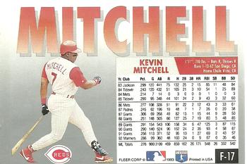 Kevin Mitchell  baseball card collectible - Main Image 2
