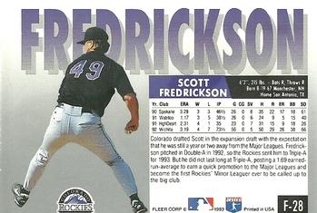 Scott Fredrickson  baseball card collectible - Main Image 2