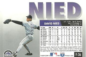 David Nied  baseball card collectible - Main Image 2