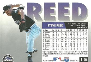 Steve Reed  baseball card collectible - Main Image 2