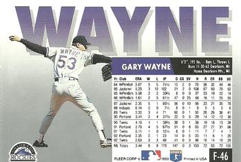 Gary Wayne  baseball card collectible - Main Image 2