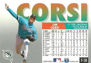 Jim Corsi  baseball card collectible - Main Image 2