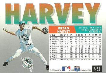 Bryan Harvey  baseball card collectible - Main Image 2