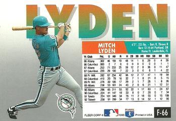 Mitch Lyden  baseball card collectible - Main Image 2