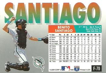Benito Santiago  baseball card collectible - Main Image 2