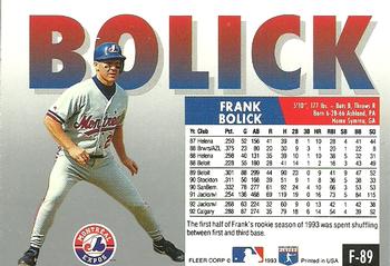 Frank Bolick  baseball card collectible - Main Image 2