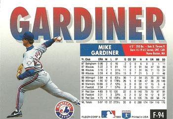 Mike Gardiner  baseball card collectible - Main Image 2