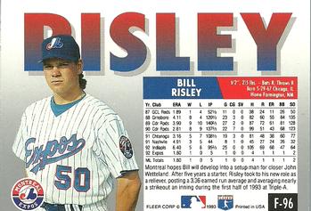 Bill Risley  baseball card collectible - Main Image 2