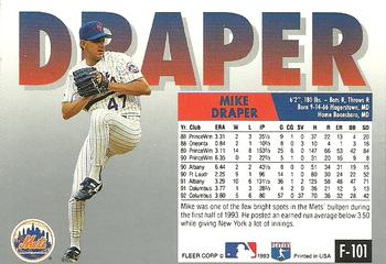 Mike Draper  baseball card collectible - Main Image 2