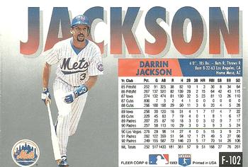 Darrin Jackson  baseball card collectible - Main Image 2