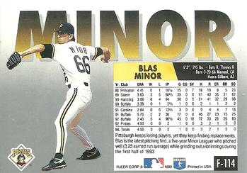 Blas Minor  baseball card collectible - Main Image 2
