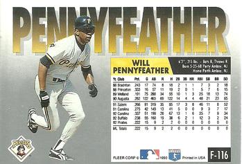 Will Pennyfeather  baseball card collectible - Main Image 2