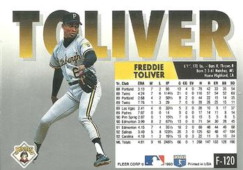 Freddie Toliver  baseball card collectible - Main Image 2