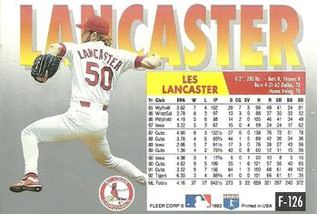 Les Lancaster  baseball card collectible - Main Image 2