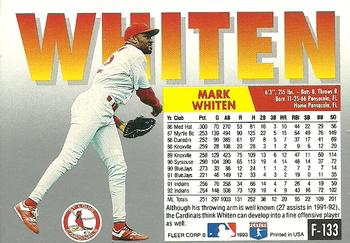 Mark Whiten  baseball card collectible - Main Image 2