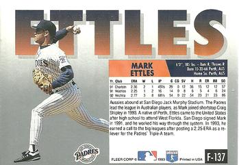 Mark Ettles  baseball card collectible - Main Image 2
