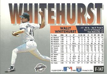 Wally Whitehurst  baseball card collectible - Main Image 2