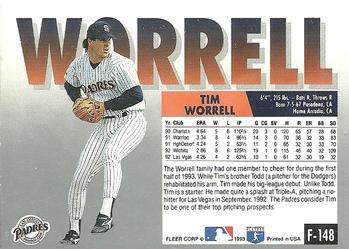 Tim Worrell  baseball card collectible - Main Image 2