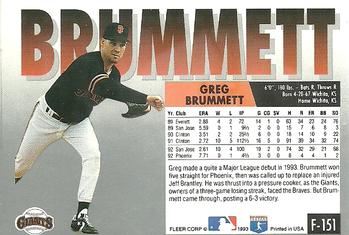 Greg Brummett  baseball card collectible - Main Image 2