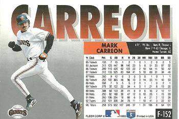 Mark Carreon  baseball card collectible - Main Image 2