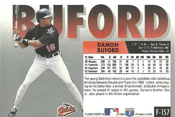 Damon Buford  baseball card collectible - Main Image 2