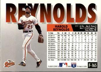Harold Reynolds  baseball card collectible - Main Image 2