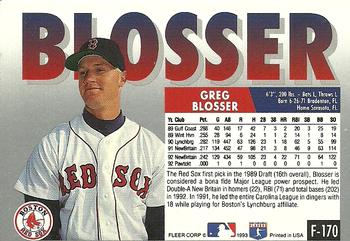 Greg Blosser  baseball card collectible - Main Image 2