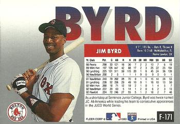 Jim Byrd  baseball card collectible - Main Image 2