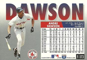 Andre Dawson  baseball card collectible - Main Image 2
