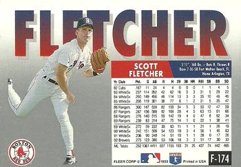 Scott Fletcher  baseball card collectible - Main Image 2