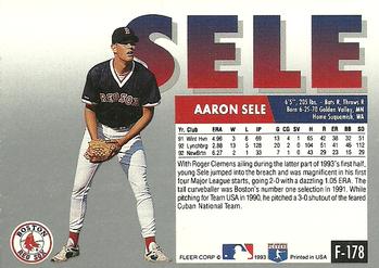 Aaron Sele  baseball card collectible - Main Image 2