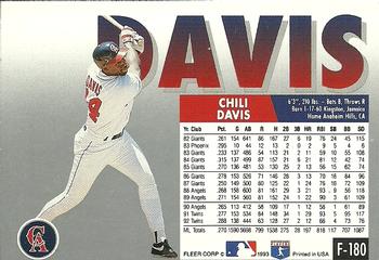 Chili Davis  baseball card collectible - Main Image 2