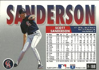 Scott Sanderson  baseball card collectible - Main Image 2
